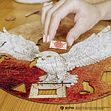 Фігурний дерев'яний пазл Гаррі Поттер Гедвіґа L, фото 10