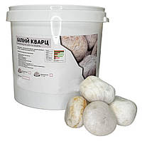 Камінь для лазні Білий Кварц (дрібний) обвалований 25 кг