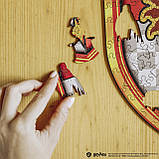 Фігурний дерев'яний пазл Гаррі Поттер Герб Ґрифіндор XL, фото 7