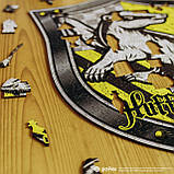 Фігурний дерев'яний пазл Гаррі Поттер Герб Гафелпаф XL, фото 6