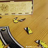 Фігурний дерев'яний пазл Гаррі Поттер Герб Гафелпаф XL, фото 7