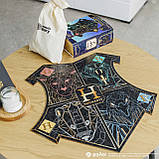 Фігурний дерев'яний пазл Гаррі Поттер Гоґвортс (Black) L, фото 7