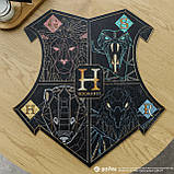 Фігурний дерев'яний пазл Гаррі Поттер Гоґвортс (Black) L, фото 8