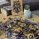 Фігурний дерев'яний пазл Гаррі Поттер Гоґвортс (Neonly) L, фото 7