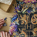 Фігурний дерев'яний пазл Гаррі Поттер Гоґвортс (Neonly) L, фото 8