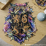 Фігурний дерев'яний пазл Гаррі Поттер Гоґвортс (Neonly) L, фото 10