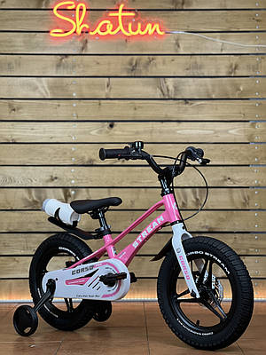 Дитячий велосипед 14" Corso Stream SM-60180 на зріст 95-105 см рожевий