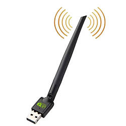 WIFI адаптер від USB, 300 Мбіт/сек / Вай фай адаптер у комп'ютер / USB WiFi адаптер / Мережевий WIFI адаптер