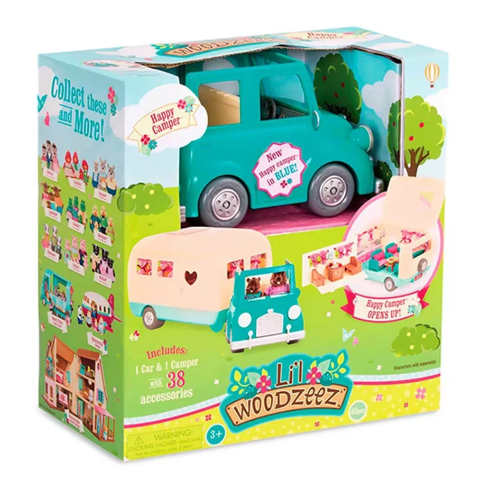 Ігровий набір Li'l Woodzeez Транспорт Кемпер блакитний 6486Z, фото 1
