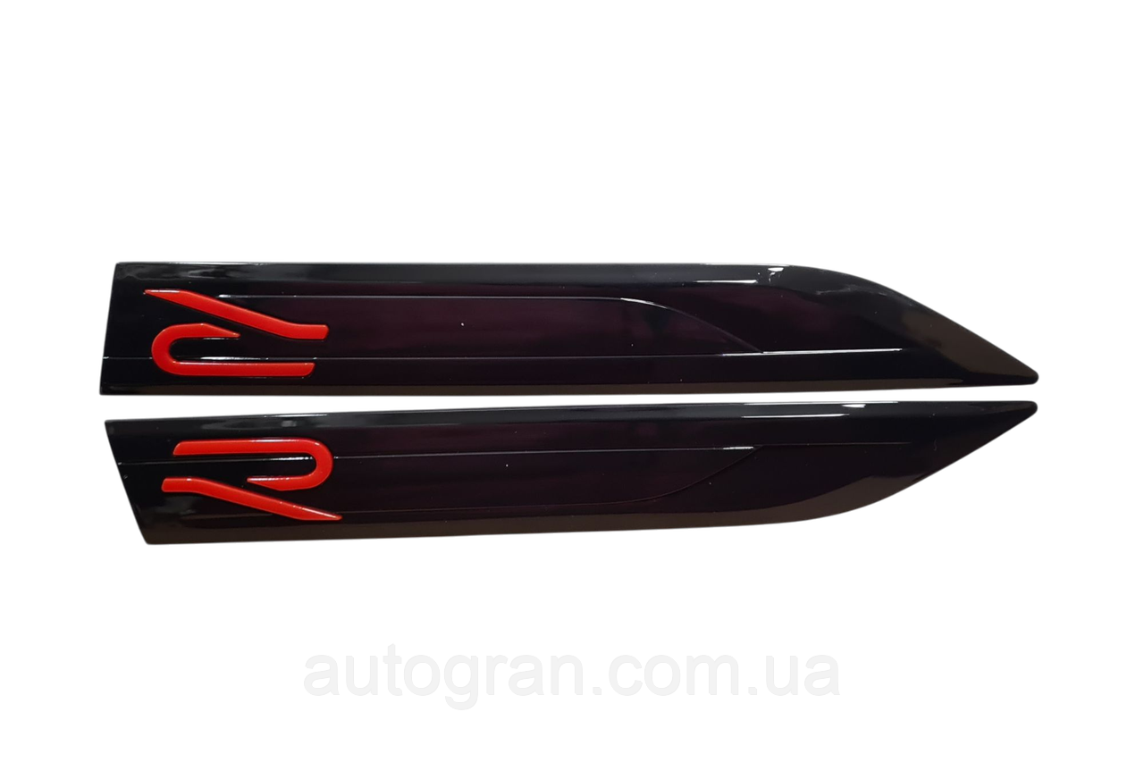 Емблеми на крила VW Volkswagen R-Line Rline новий тип, фото 1