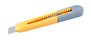 Ніж будівельний MASTERTOOL з відломним лезом 18 мм ABS пластик кнопковий фіксатор 17-0321