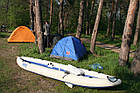 Надувна байдарка ПВХ одномісна Ладья Турист ЛБ-380 УВ комфорт для соло-походів легка швидка з надувним дном і кріслом, фото 7