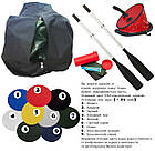 Надувна ПВХ човен Ладья ЛТ-220 ЕС гребний з пересувним сидінням слань-ковриком і легкістю 8.9 кг для риболовлі та відпочинку, фото 5