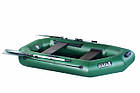 Надувна ПВХ човен Ладья ЛТ-240 АЕ полегшена 2 місна з пересувним сидінням без настилу 10.5 кг 210 кг вантажопідйомність, фото 2
