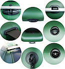 Надувна ПВХ човен Ладья ЛТ-240 АЕ полегшена 2 місна з пересувним сидінням без настилу 10.5 кг 210 кг вантажопідйомність, фото 4