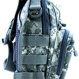 Сумка тактична слінг, поясова плечова камуфляж ACU EDC PK098 Milcraft, фото 4