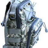 Сумка тактична слінг, поясова плечова камуфляж ACU EDC PK098 Milcraft, фото 2