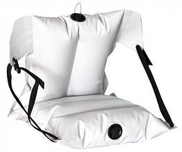 Крісло надувне байдарочне ЛКБ-850 посилене світло-сіре ПВХ 850 для каркасних і надувних байдарок вага 1.1 кг