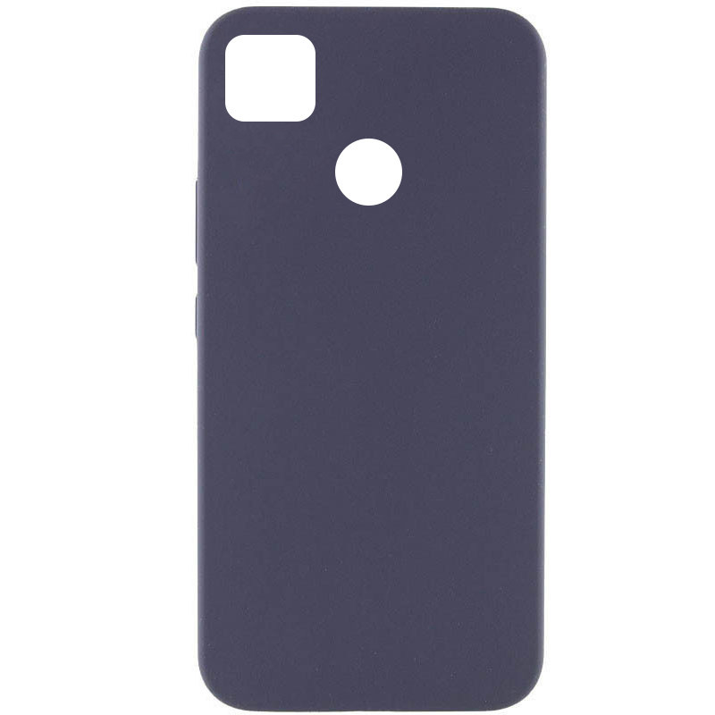 Чохол Silicone Cover Lakshmi (AAA) для Xiaomi Redmi 9C | Підкладка з мікрофібри Сірий / Dark Gray, фото 1
