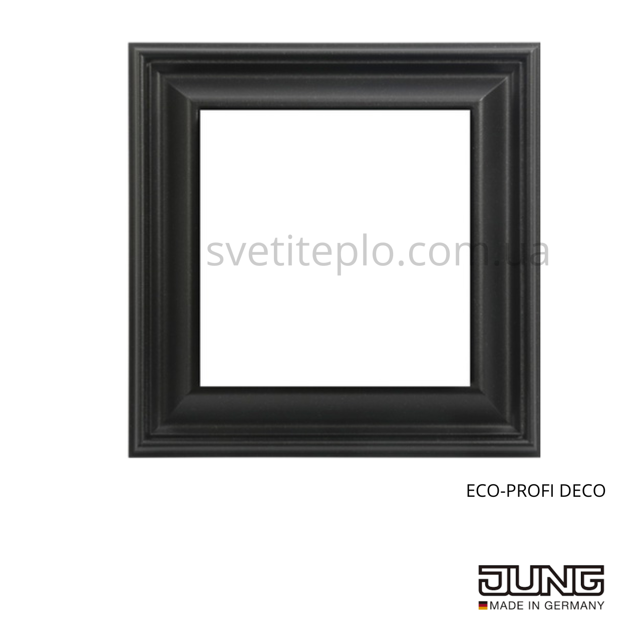 Рамка Eco-Profi Deco JUNG 1-містна чорна матова