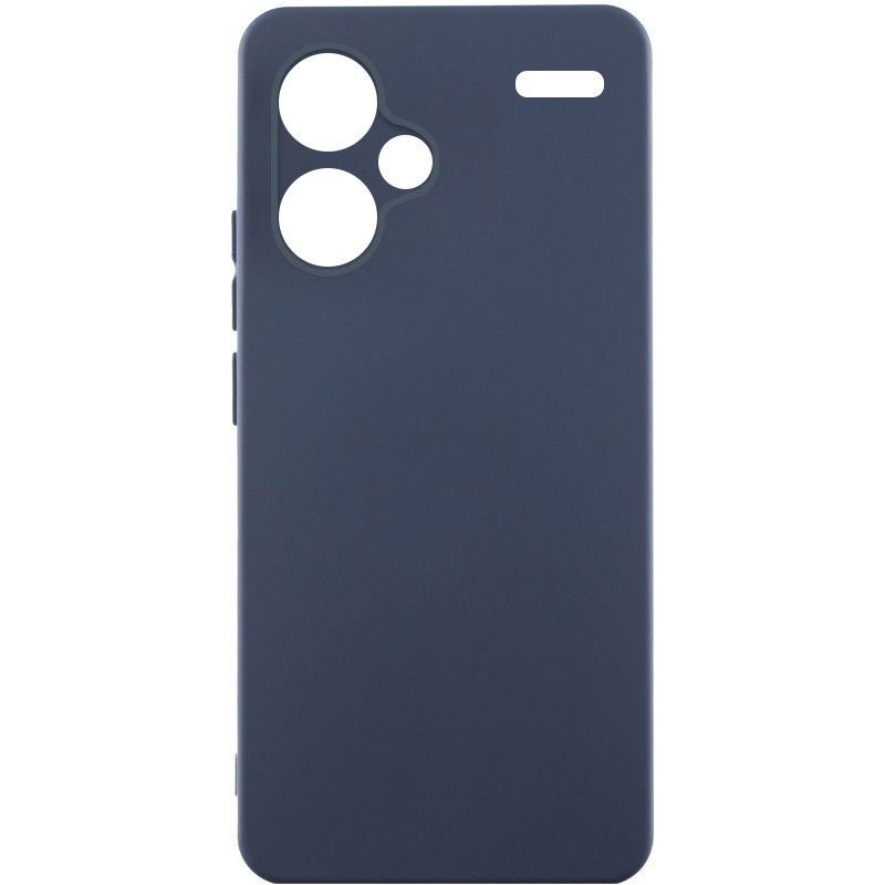 Чохол Silicone Cover Lakshmi Full Camera (A) для Xiaomi Redmi Note 13 Pro+ | Мікрофібра Синій / Midnight Blue, фото 1