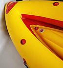 Надувна байдарка ПВХ Ладья Караван ЛБ-300 К комфорт для подорожей і риболовлі з захисним фартухом і алюмінієвими стабілізаторами, фото 3