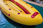 Надувна байдарка ПВХ Ладья Караван ЛБ-300 К комфорт для подорожей і риболовлі з захисним фартухом і алюмінієвими стабілізаторами, фото 5