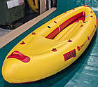 Надувна байдарка ПВХ Ладья Караван ЛБ-300 К комфорт для подорожей і риболовлі з захисним фартухом і алюмінієвими стабілізаторами, фото 2