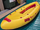 Надувна байдарка ПВХ Ладья Караван ЛБ-300 К комфорт для подорожей і риболовлі з захисним фартухом і алюмінієвими стабілізаторами, фото 7