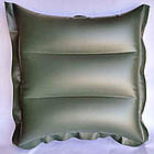 Надувна подушка для пакрафта Ладья світло-сіра ПВХ 850 40х40х14 см вага 0.6 кг, фото 7