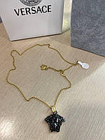 Версаче підвіска перламутр / Versace  підвіска-ланцюжок позолота