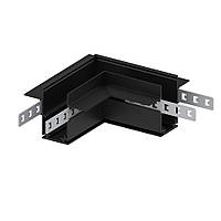 З'єднувач кутовий Feron LD2004 для вбудованого шинопровода чорний