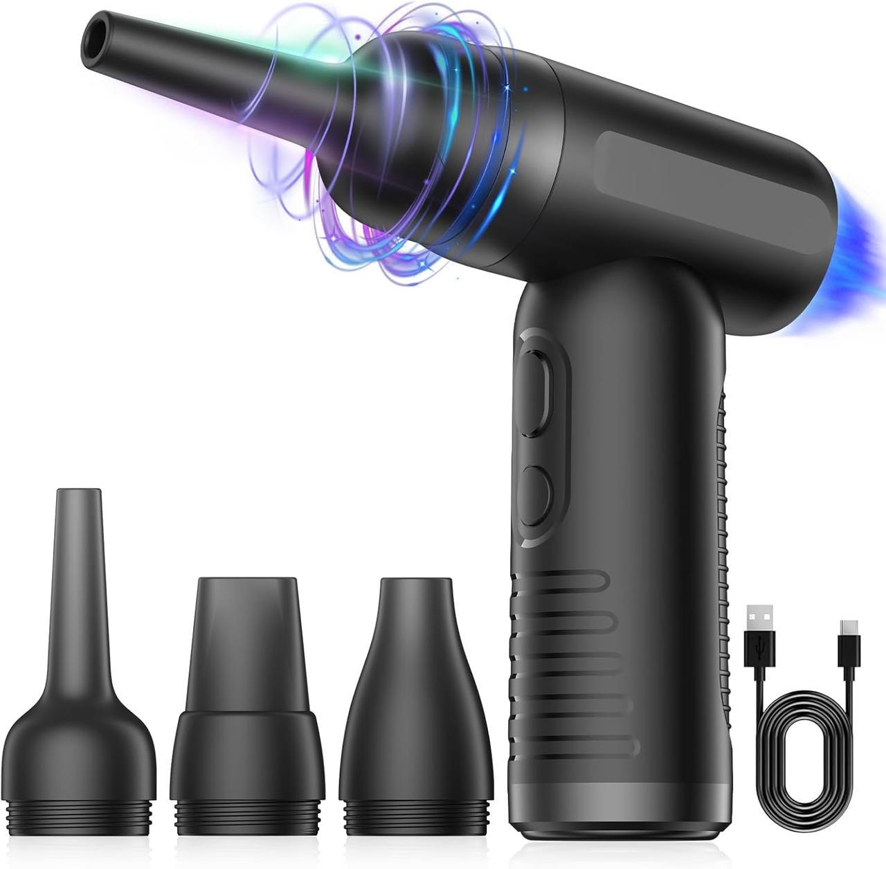 Пилосос Charmarni Compressed air Duster, 4-ступеневий регульований електричний пилосос 100000 об./хв, безпр