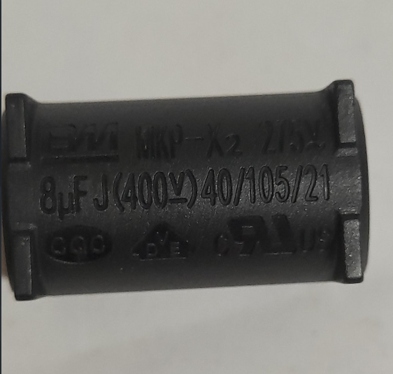 Конденсатор 8uF 400V MKP-X2 P=31mm вертикальний, фото 1