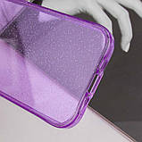 Яскравий чохол із блискітками Radiance для Apple iPhone 14 (6.1") |Термополіуретан (TPU)| Purple, фото 7