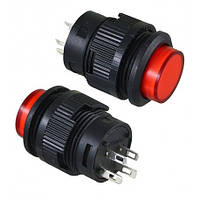 Кнопка з фіксацією R16-503AD OFF-ON червона LED Daier