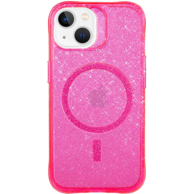Яскравий чохол із блискітками Radiance with MagSafe для Apple iPhone 14 (6.1") |Термополіуретан (TPU)| Red, фото 1