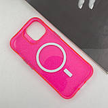 Яскравий чохол із блискітками Radiance with MagSafe для Apple iPhone 14 (6.1") |Термополіуретан (TPU)| Red, фото 2