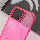 Яскравий чохол із блискітками Radiance with MagSafe для Apple iPhone 14 (6.1") |Термополіуретан (TPU)| Red, фото 3