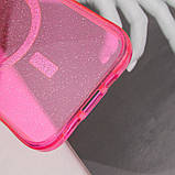 Яскравий чохол із блискітками Radiance with MagSafe для Apple iPhone 14 (6.1") |Термополіуретан (TPU)| Red, фото 4