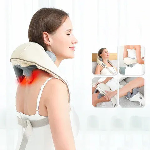 Масажер ударний для шиї та плечей із підігрівом Massager Shoulder Neck Z9, фото 1