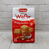 Вафлі Dolciando з горіховою начинкою 250 г Італія