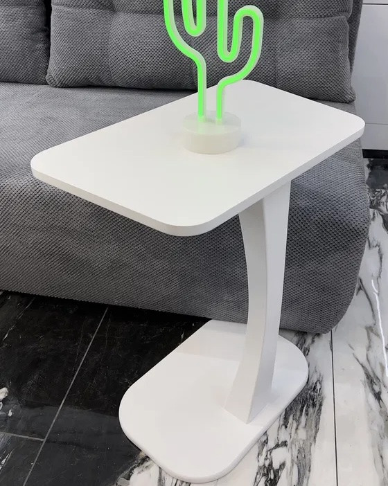 Підставка напольна Мікс меблі Вега приставний столик білий, фото 1