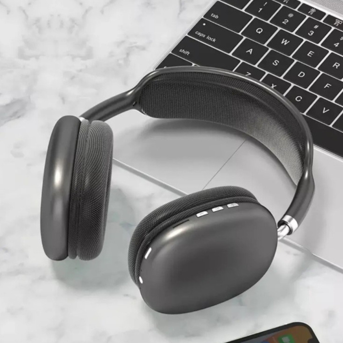Бездротові Bluetooth-навушники з мікрофоном та кнопками керування, акумуляторні навушники Чорні P9-Black