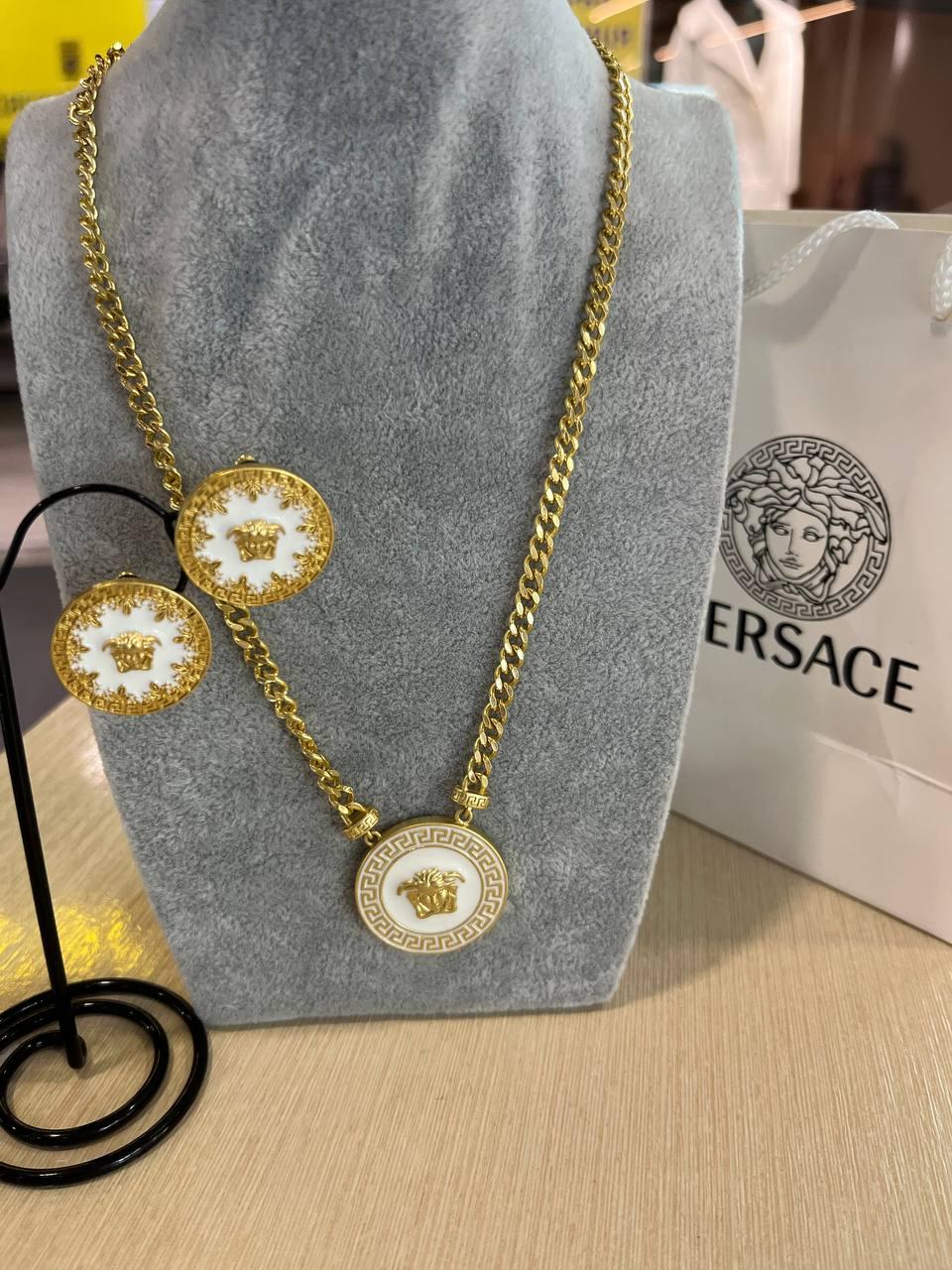 Версаче комплект / Versace кольє та сережки