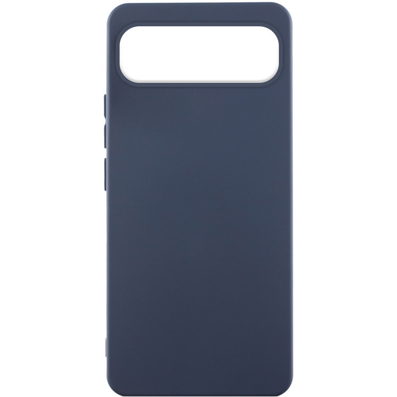 Чохол Silicone Cover Lakshmi (AA) для Google Pixel 9 Pro XL | Мікрофібра Синій / Midnight Blue, фото 1