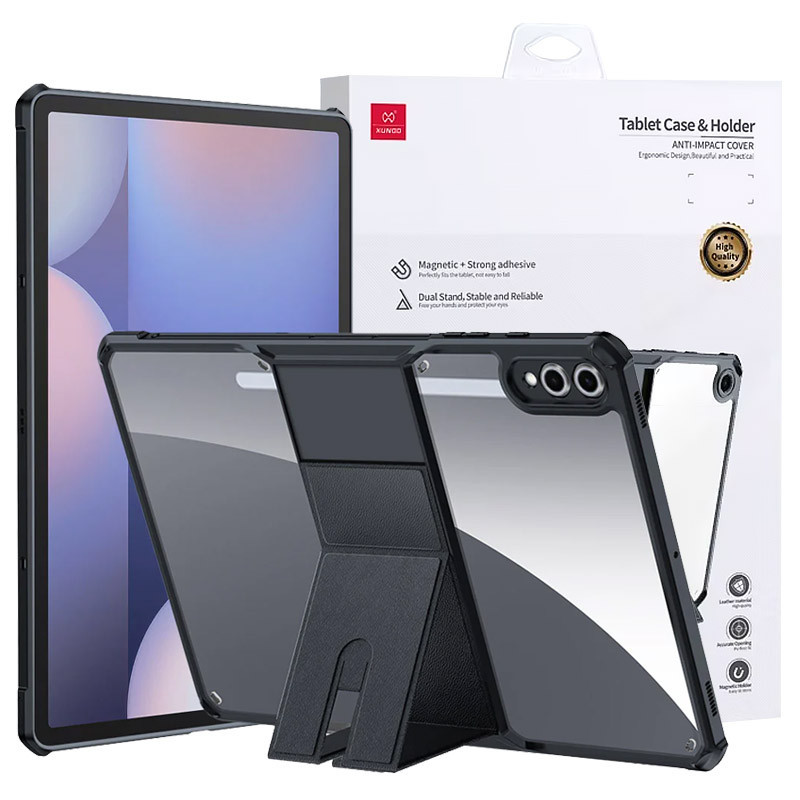 Протиударний чохол Xundd Stand Bumper для Samsung Galaxy Tab S9+ 12,4'' | З посиленими кутами та підставкою | Чорний