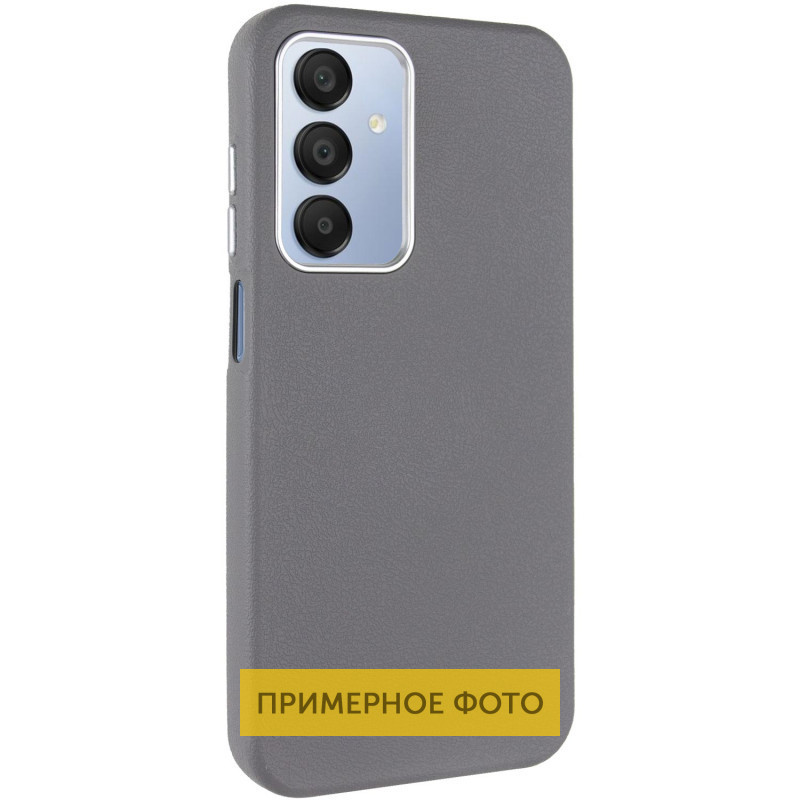 Шкіряний чохол Leather Case Metal Buttons для Samsung Galaxy S25 Ultra Titanium Gray, фото 1