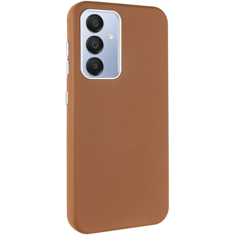 Шкіряний чохол Leather Case Metal Buttons для Samsung Galaxy A36 5G / A56 5G Brown