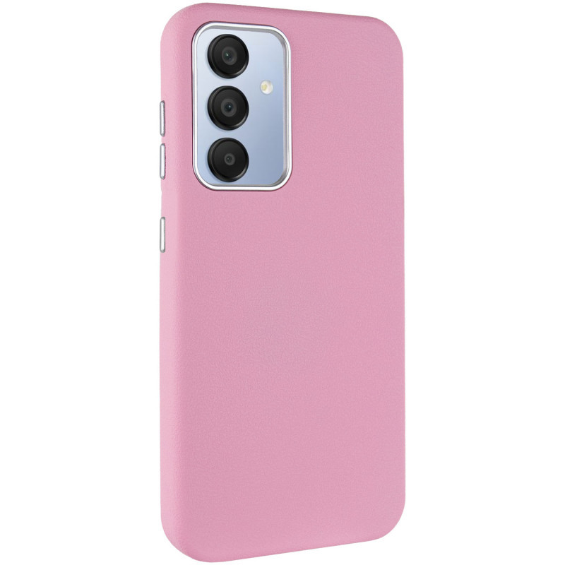 Шкіряний чохол Leather Case Metal Buttons для Samsung Galaxy A36 5G / A56 5G Light Pink